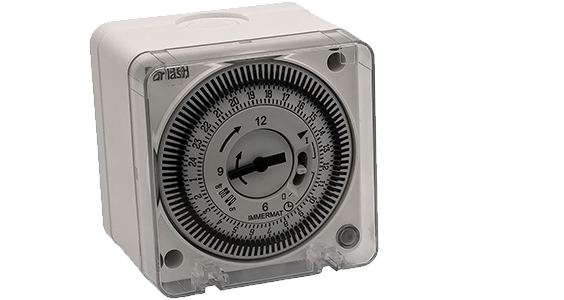 تایمر رنگ سفید و مشکی شرکت هوشمند سرما